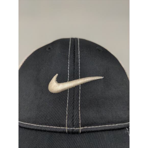 Nike Golf VR 20xi Mesh Back Fitted Hat Size M/L Black & White Embroidered Logo - Picture 3 of 12